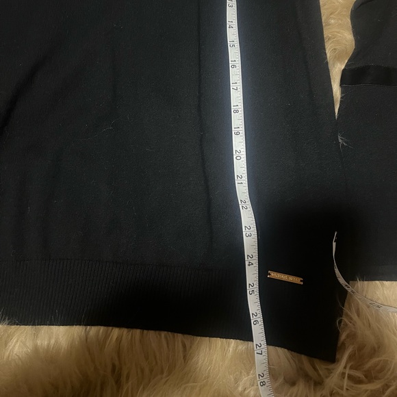 MICHAEL Michael Kors Black Sweater with Velvet Bow Ties Bell Sleeve - Picture 6 of 10